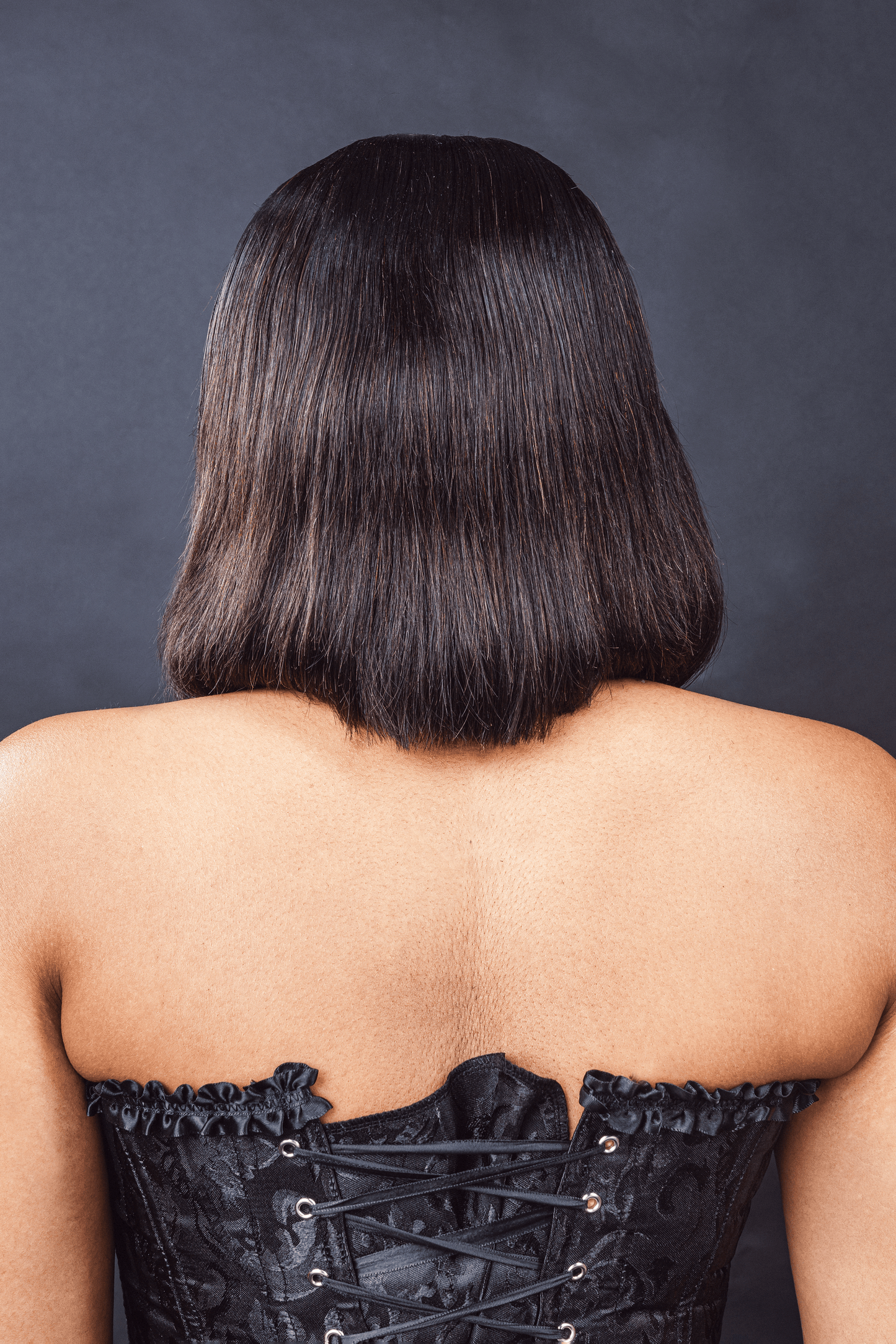 12 Inch Black Bob Lace Front
