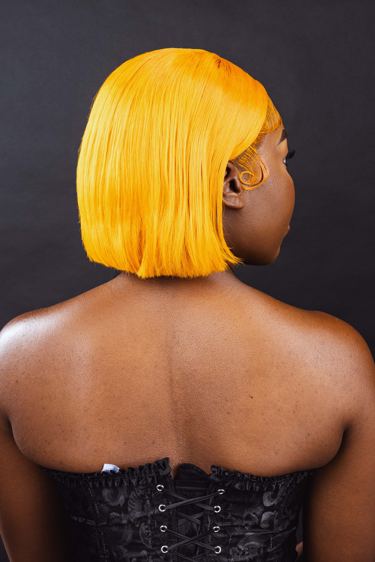 10 Inch Ginger Orange Bob Lace Front