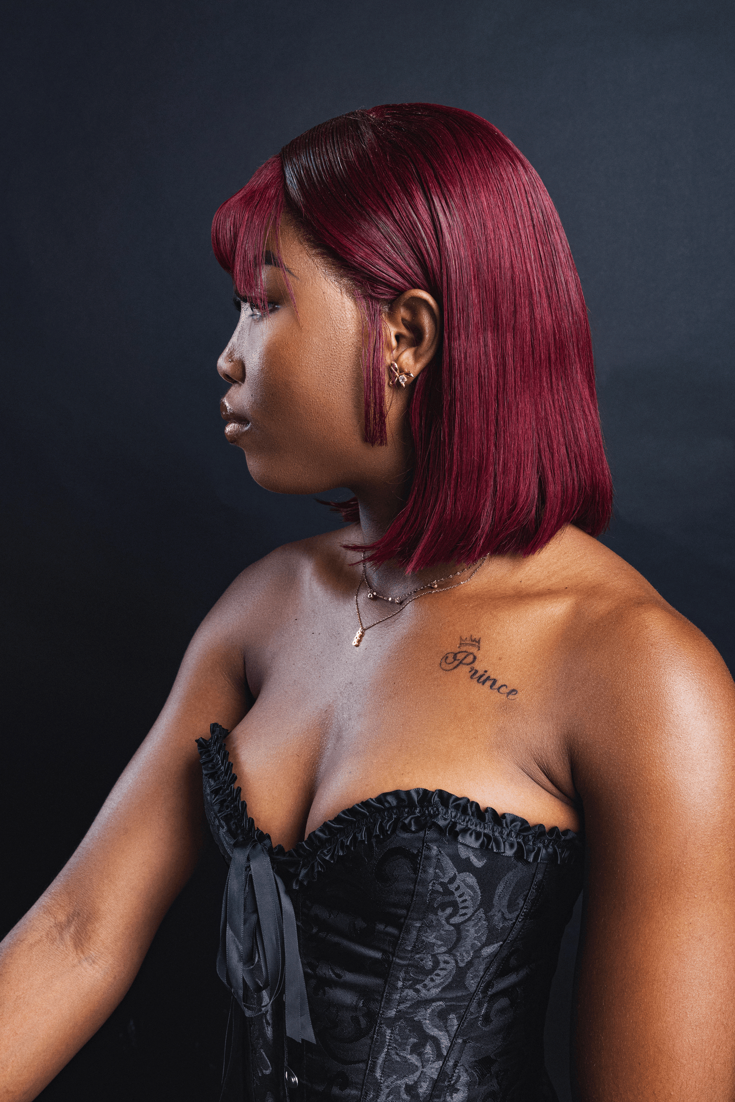 10 Inch Burgundy Bob Lace Front
