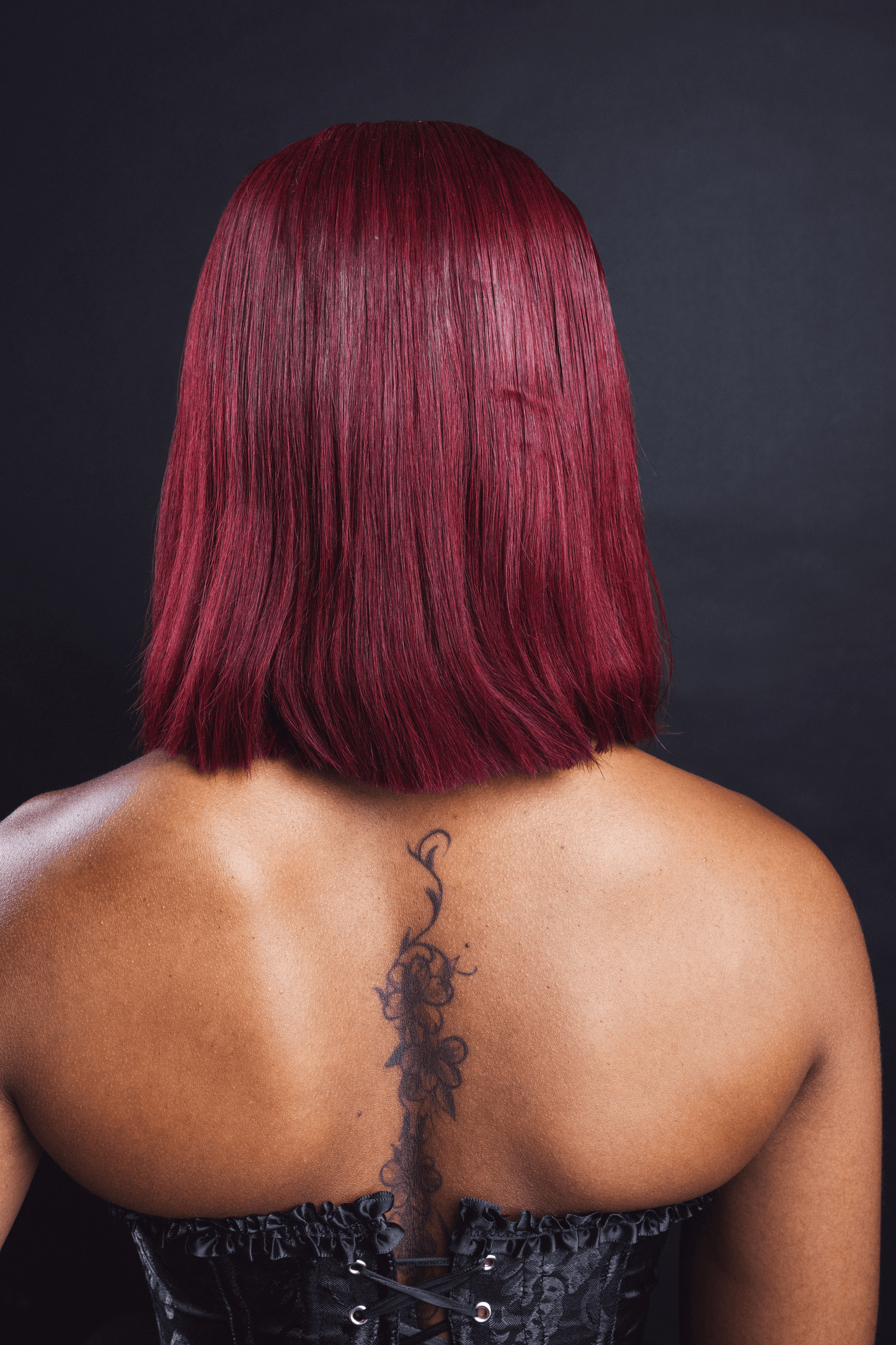 10 Inch Burgundy Bob Lace Front